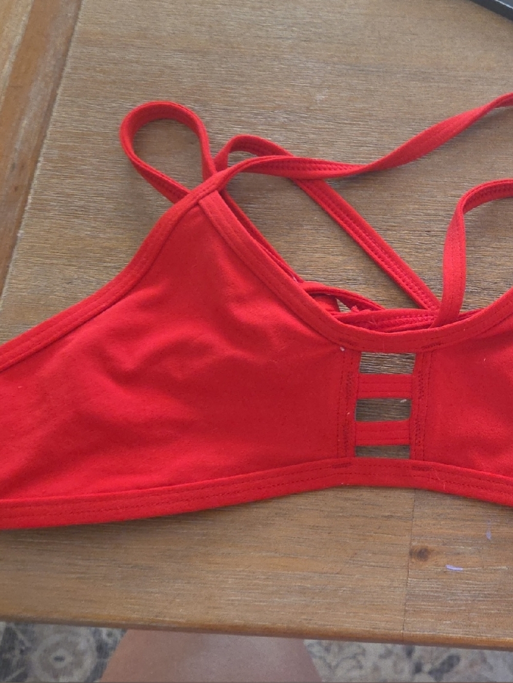 Jolyn Clothing Red Women's Swim Top